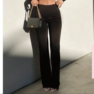 White Fox Black Fearless Pants